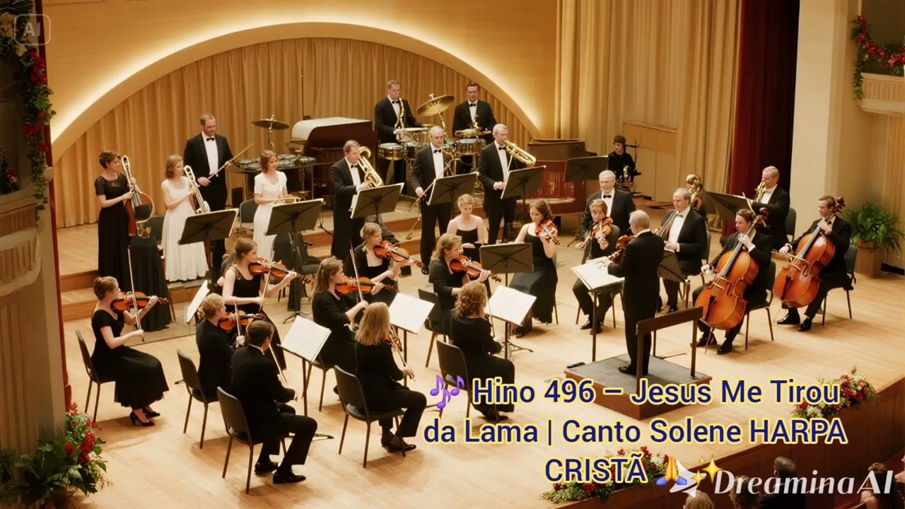 🎶 Hino 496 – Jesus Me Tirou da Lama | Canto Solene HARPA CRISTÃ 🙏✨