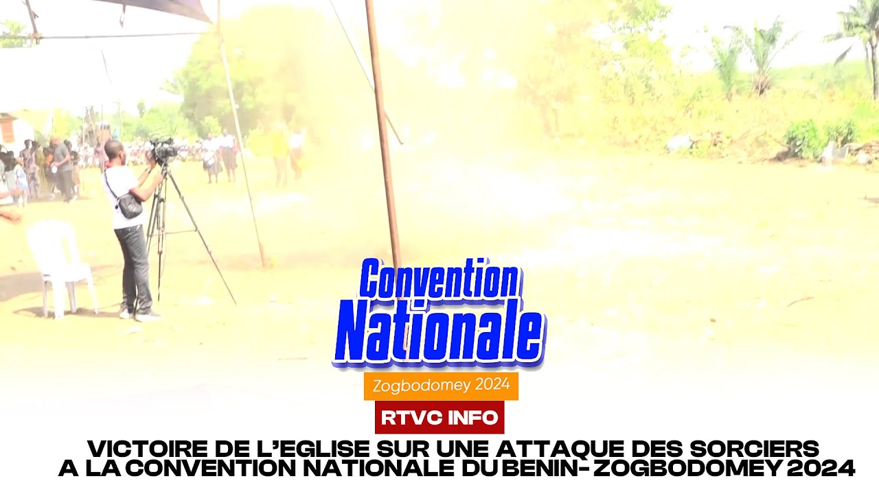 RTVC INFO - Un  tourbillon s'invite à la convention du Bénin en pleine prédication du Pasteur Menyé