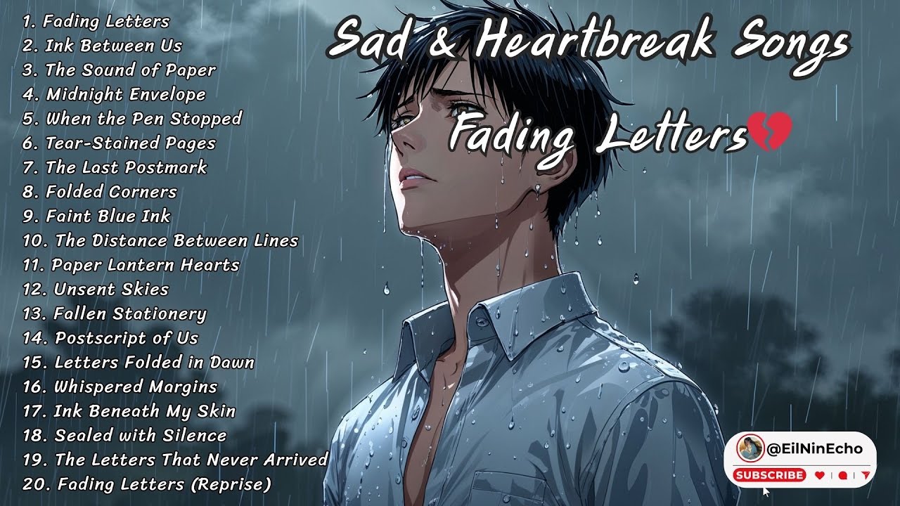 Sad & Heartbreak Songs | Vol.20 Male Vocal  | 💔 Fading Letters