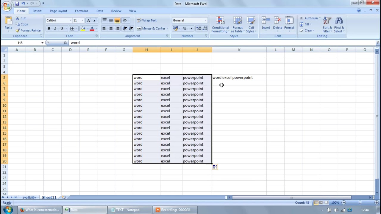 Concatenate Formula with or without space