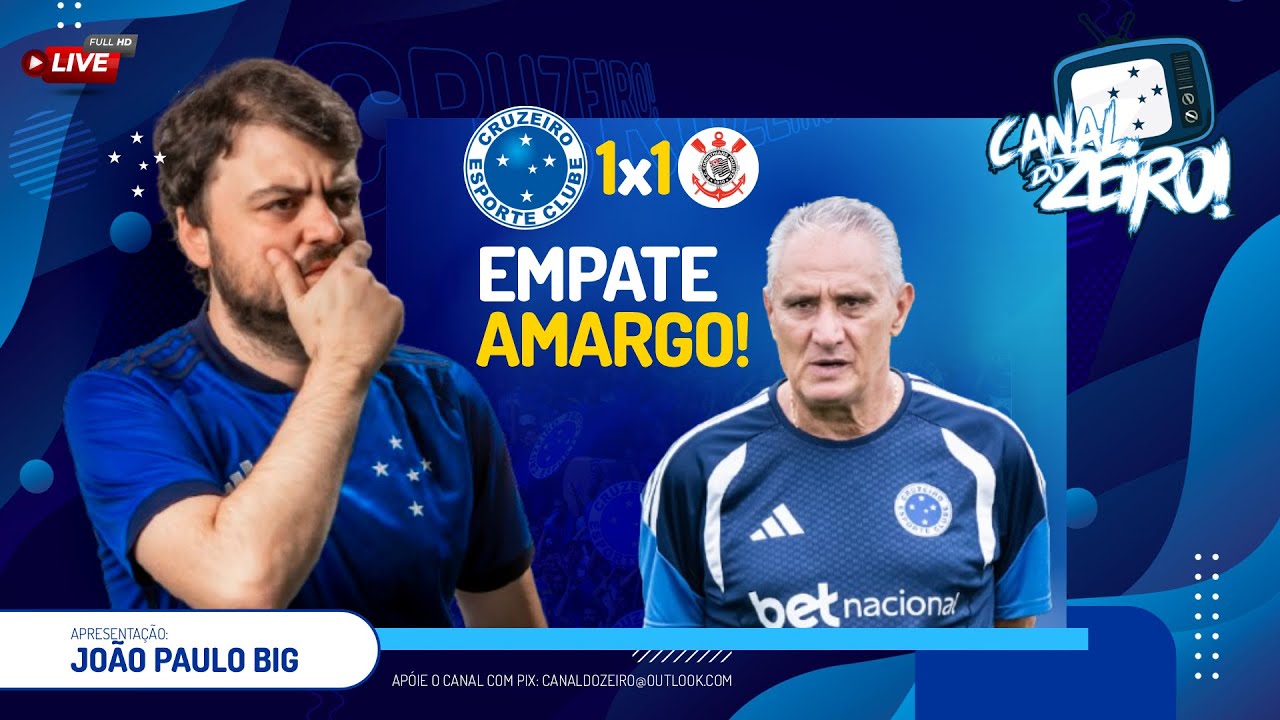 🔴LIVE PÓS JOGO - CRUZEIRO 1 X 1 CORINTHIANS