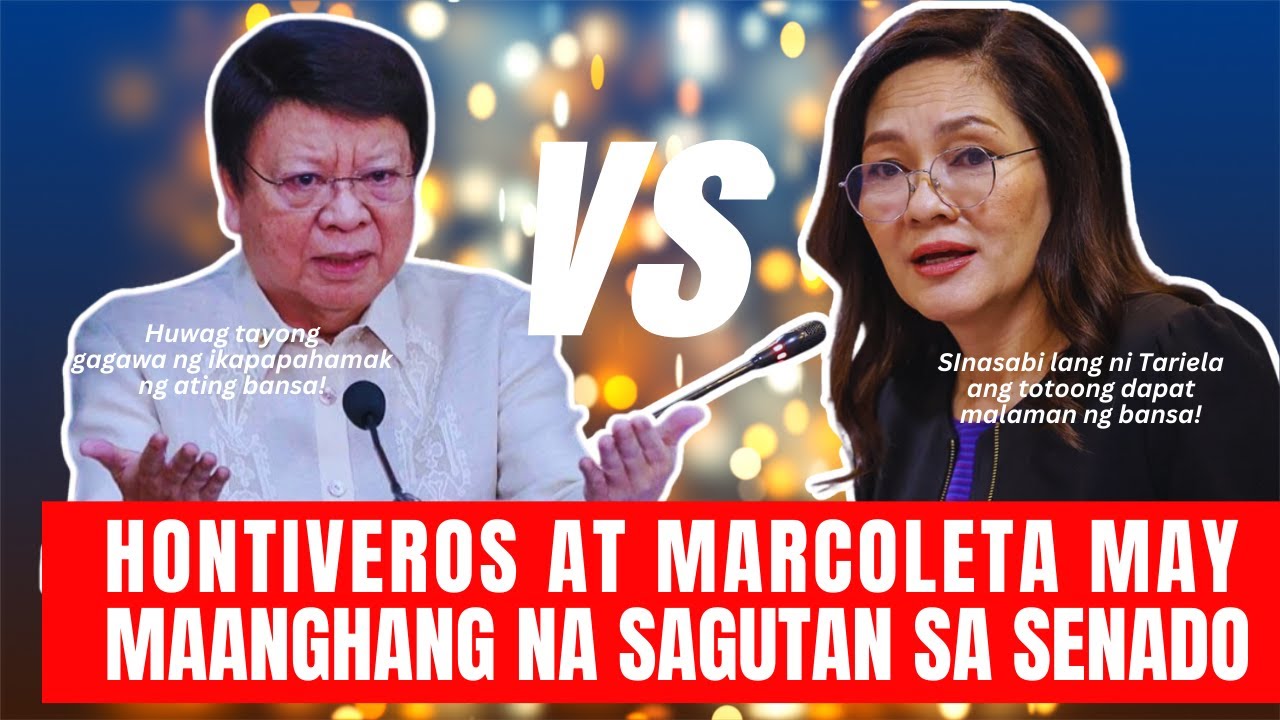 HONTIVEROS AT MARCOLETA MAANGHANG ANG SAGUTAN SA SENADO