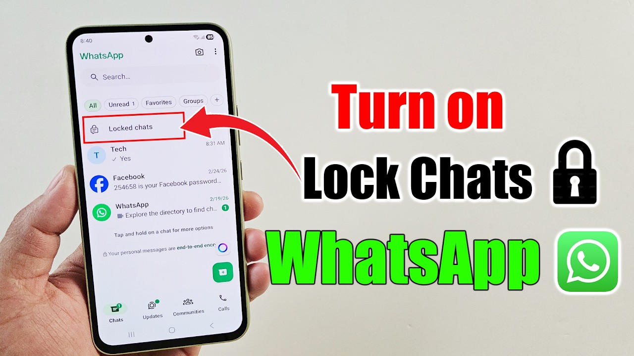 How to lock chat on WhatsApp
