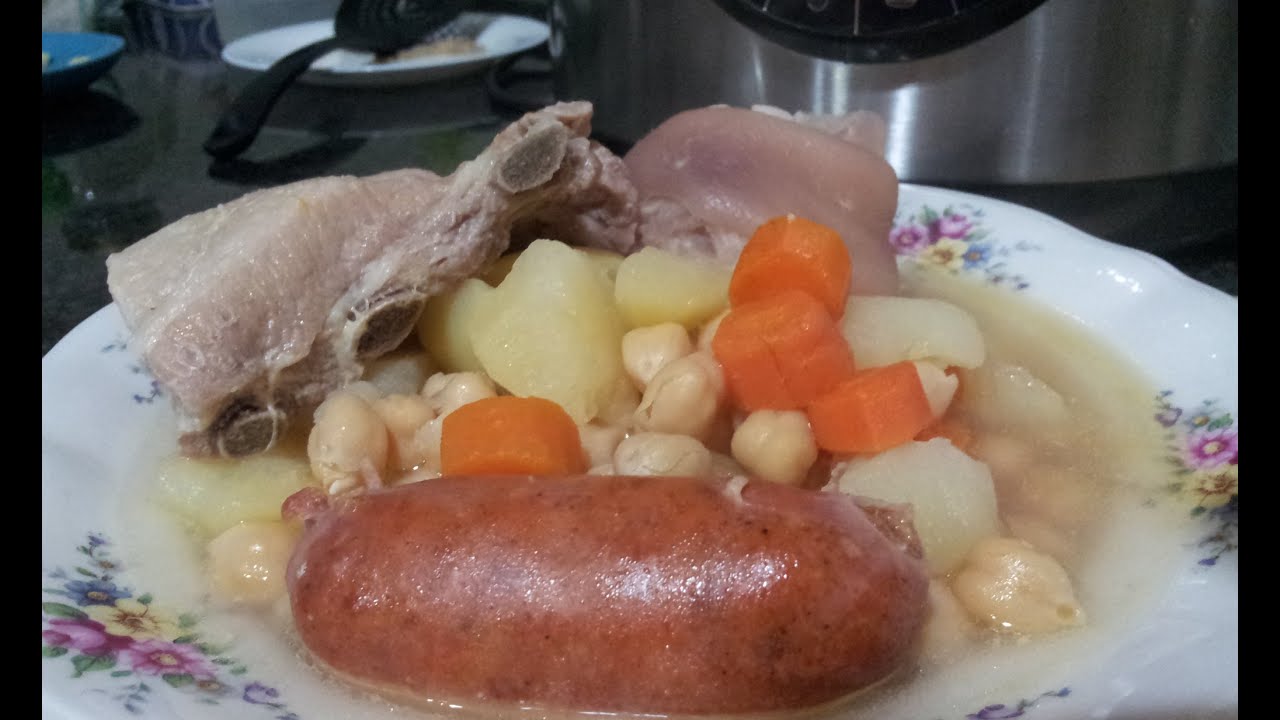 Cocido de garbanzos en olla GM F