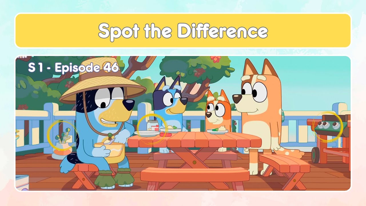 Bluey Quiz - Bluey S1E46 Chickenrat ｜ Spot the difference ｜ Mind Game ｜ Bluey Wiki