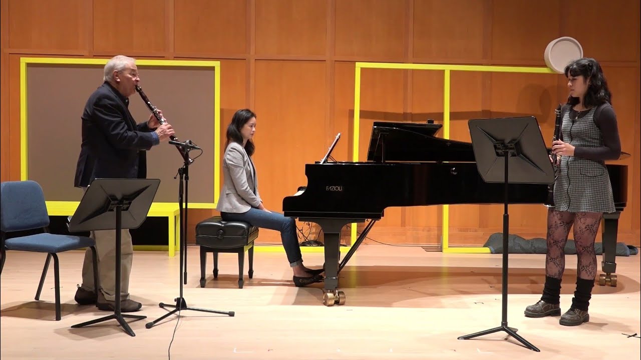 CMNW SF21 Masterclass with David Shifrin | Poulenc Sonata for clarinet and piano, Mvt. I