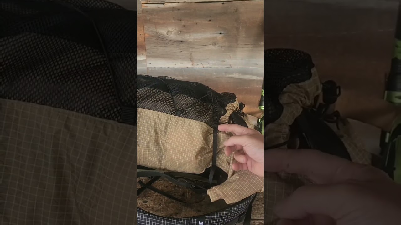 3F UL Gear Ultralight Backpack Shock Cord Installation #shorts