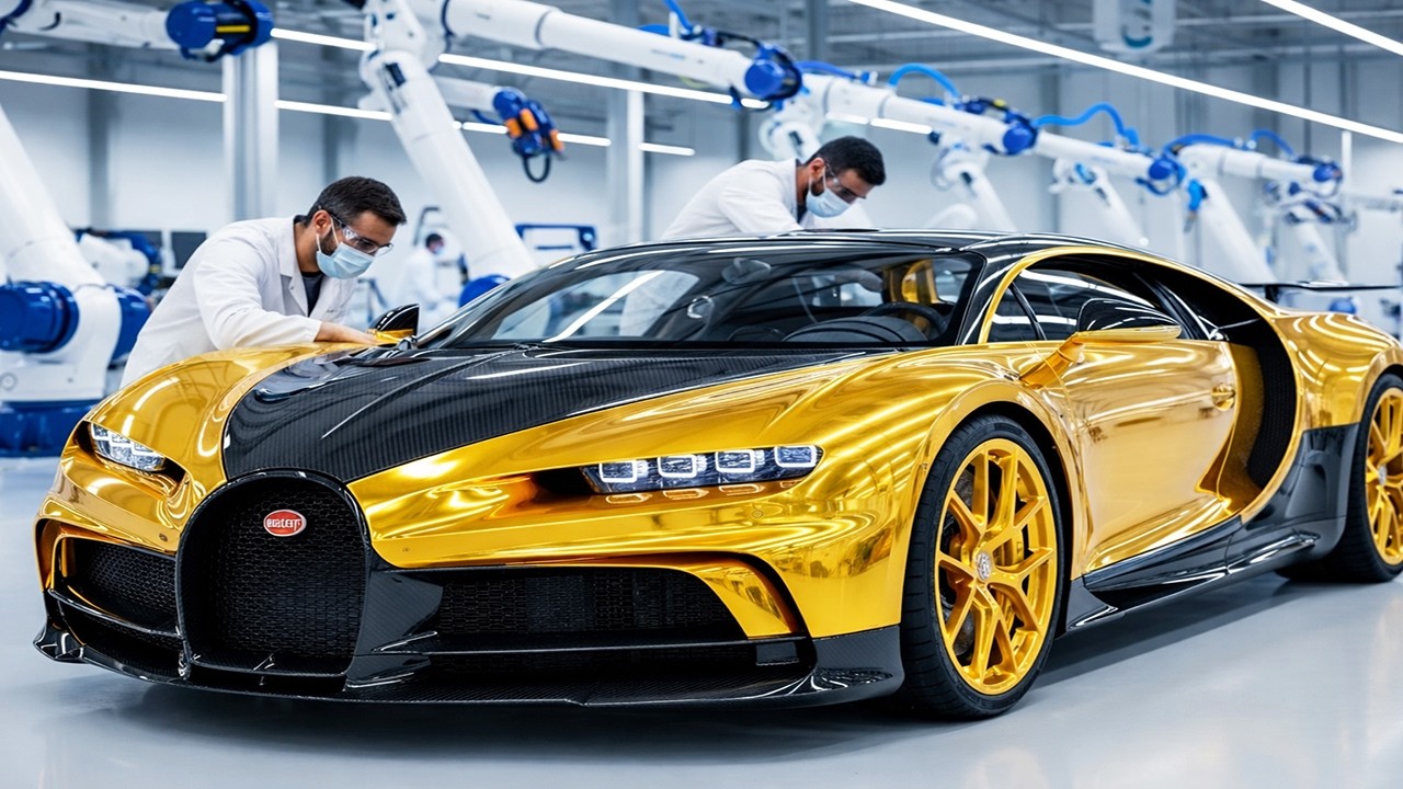 Carbon Fiber & Gold: Manufacturing the Bugatti La Voiture Noire Deep Gloss Hyper-Coupe