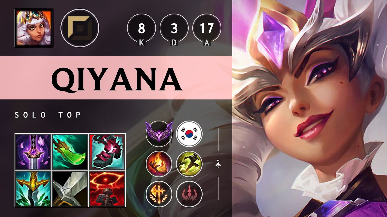 Qiyana Top vs Darius - KR Master Patch 25.13