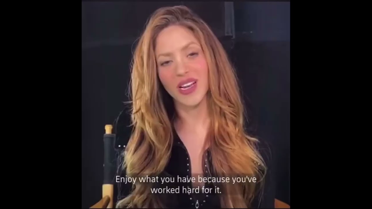 Shakira and her kids send a greeting to Gerard Pique!