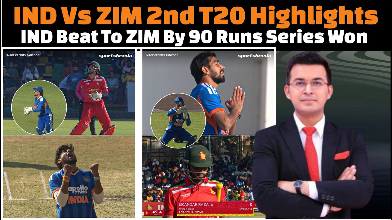 India vs Zimbabwe 2nd T20 Full Match Highlights.