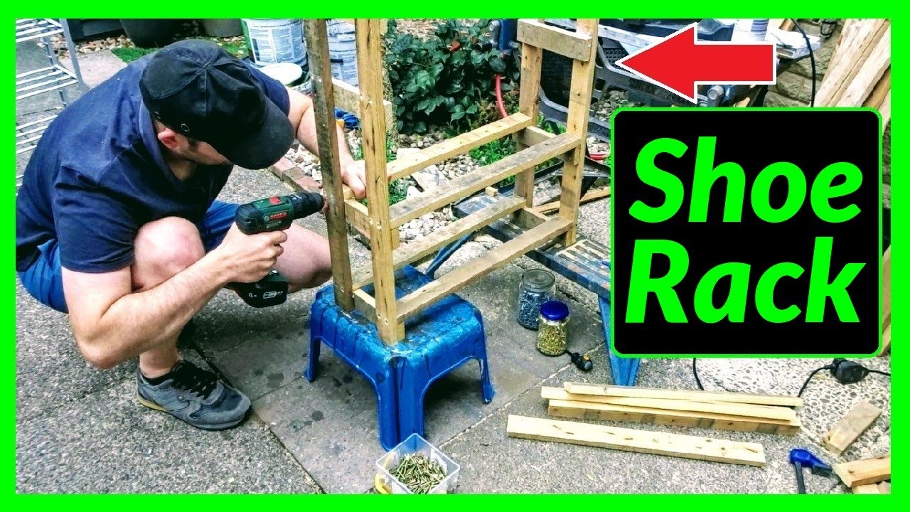 How to Make a Simple Wooden Shoe Rack (With FREE Pallet Wood)