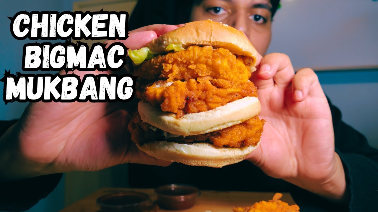 CHICKEN BIGMAC MUKBANG UK ASMR ¦ *REAL EATING SOUNDS*