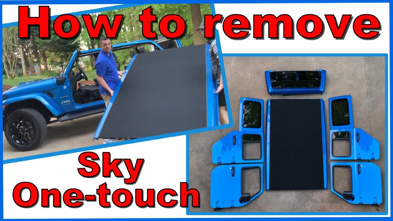 Как снять электропривод крыши Jeep Wrangler Sky One Touch 2021 года