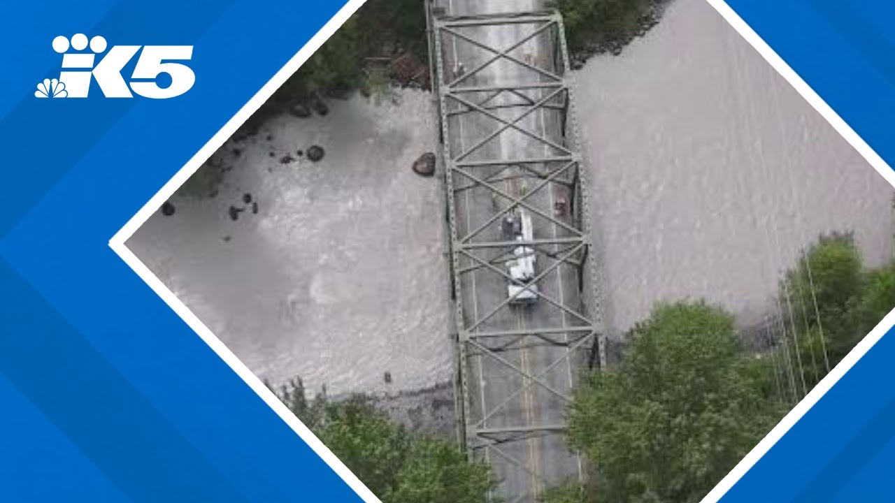White River Bridge closed after semi crash