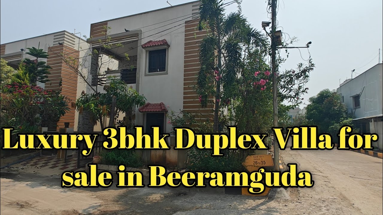 Luxury 3bhk duplex villa for sale in Beeramguda|Gated community GHMC 