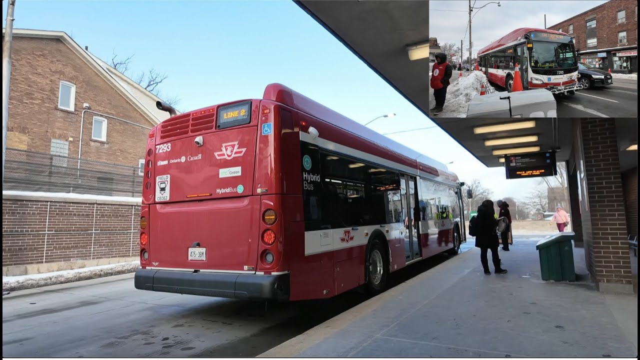 TTC Line 2 Westbound Shuttle Bus Ride #7293 from Ossington to Jane Stn (January 18th, 2026)