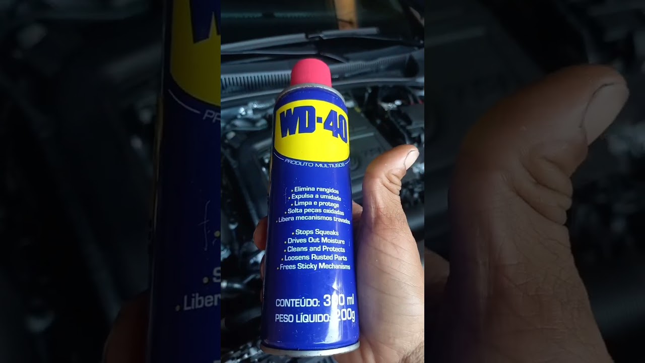 limpar sonda lambda com wd-40