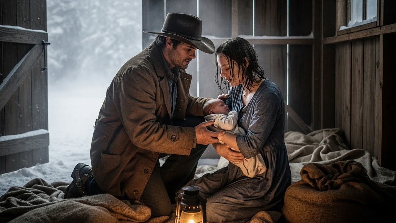 She Gave Birth In His Woodshed During A Blizzard, The Cowboy Heard Her Cries And Helped Her Through