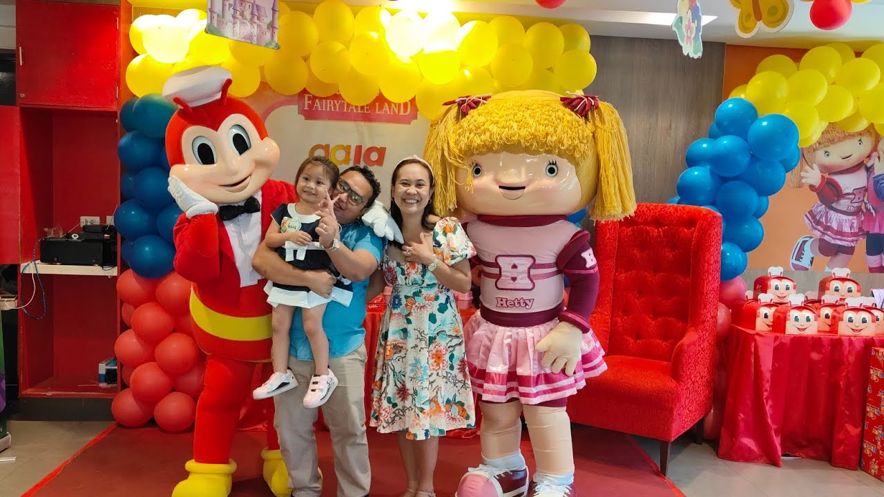 Gaia's 3rd Birthday with Jollibee and Hetty