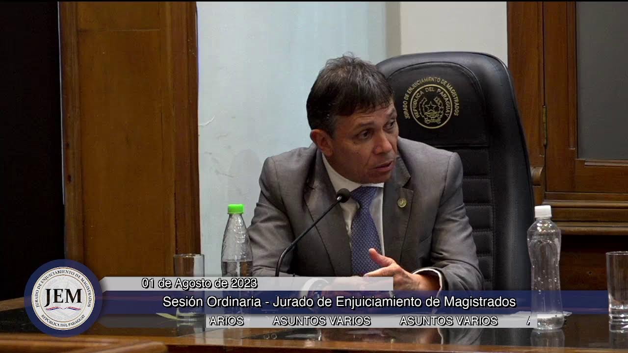 01-08-2023 - Sesión Ordinaria - Jurado de Enjuiciamiento de Magistrados