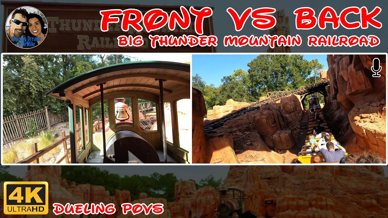 Dueling POV Big Thunder Mountain Railroad Front vs Back Magic Kingdom Walt Disney World Best Seat ?