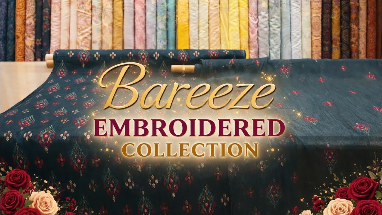 Bareeze Embroidered Hits Code Collection 2026@ShoppingAndStiching 