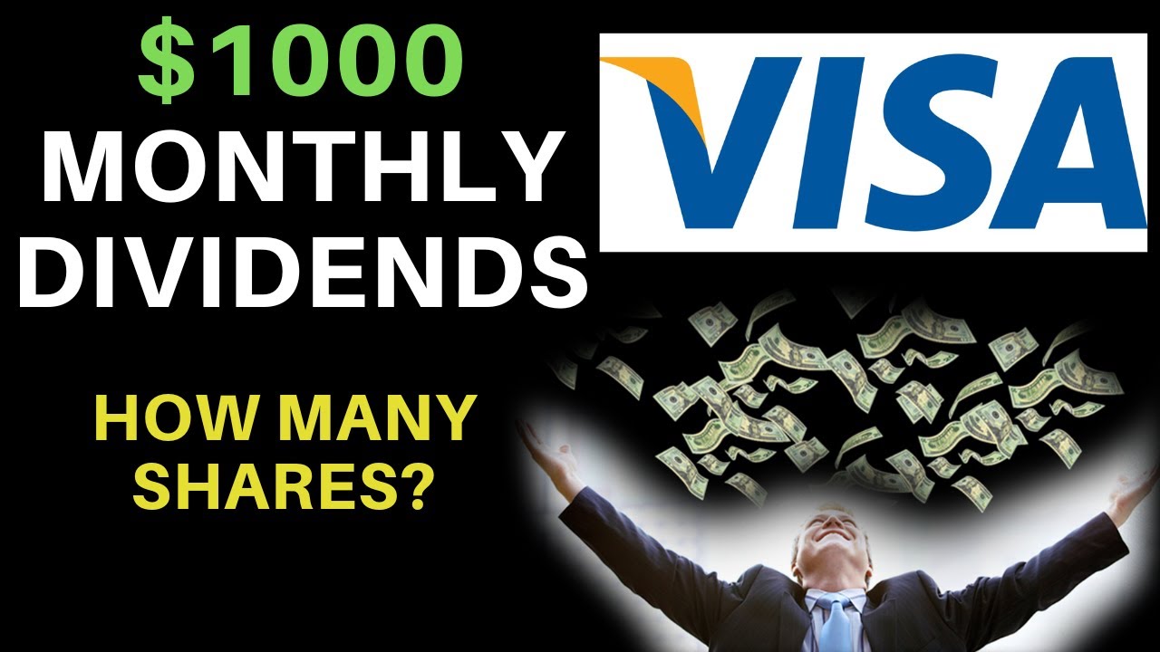 How Many Shares Of Stock To Make $1000 A Month? | Visa Inc (V)