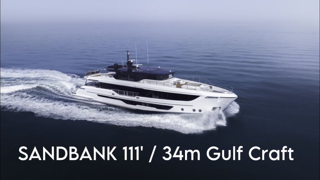 NEW Majesty 111 Superyacht SANDBANK by Gulf Craft . Walkthrough with designer Phathom Studio.