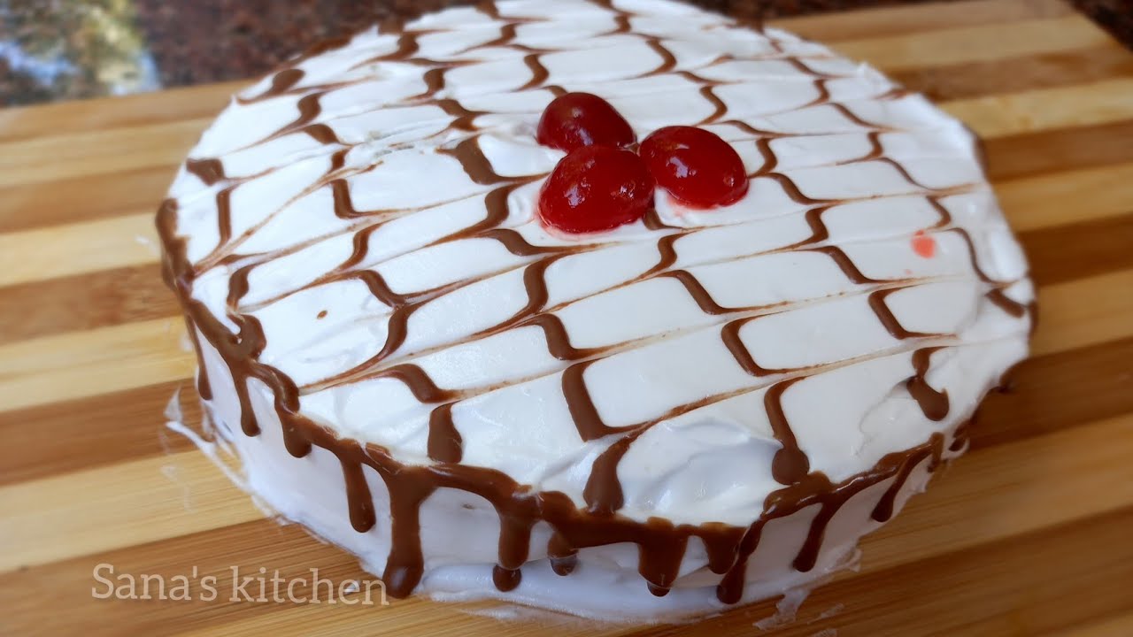 Vanilla Cake | Vanilla Pastry Cake Recipe | Vanilla Cake Without Oven | Sana's kitchen