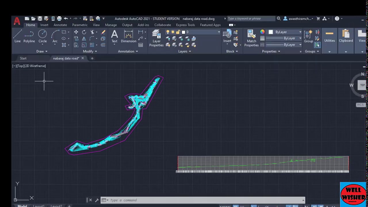 SW DTM TUTORIAL 3:- Print and convert autocad file to pdf  contour/topo map, L-section and X-section