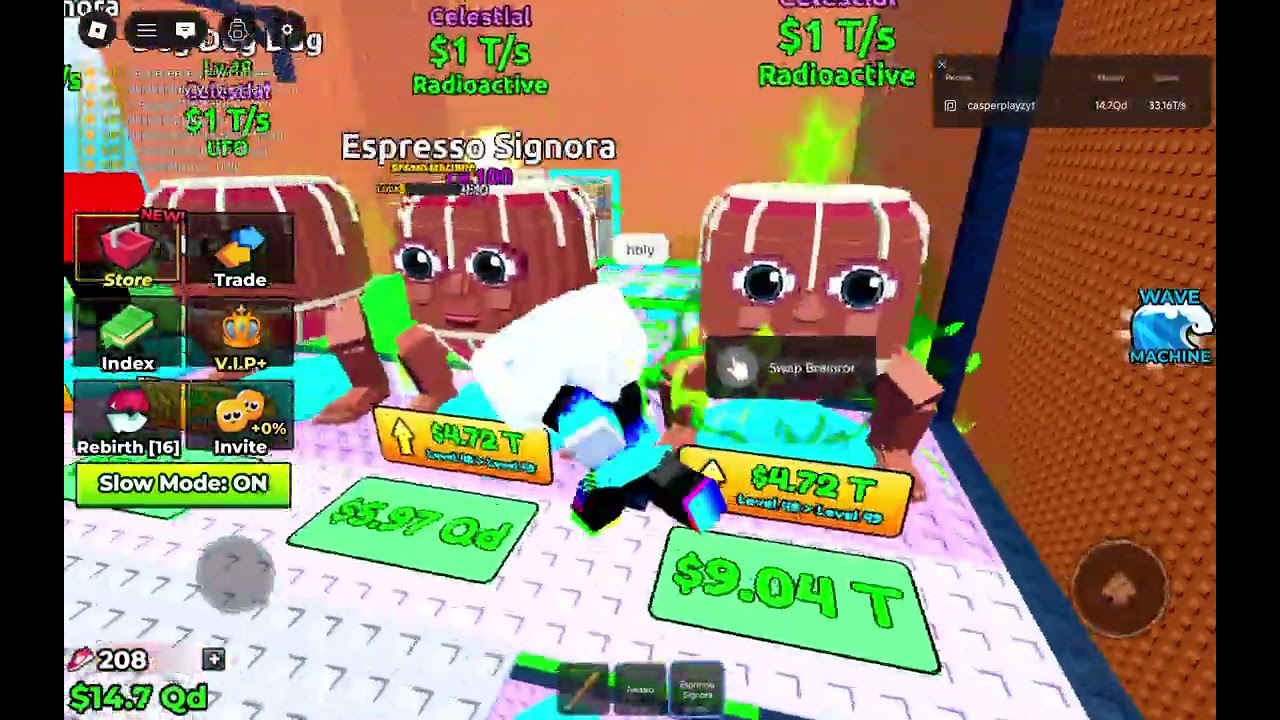 Admin abuse in escape the tsunami for brainrots update