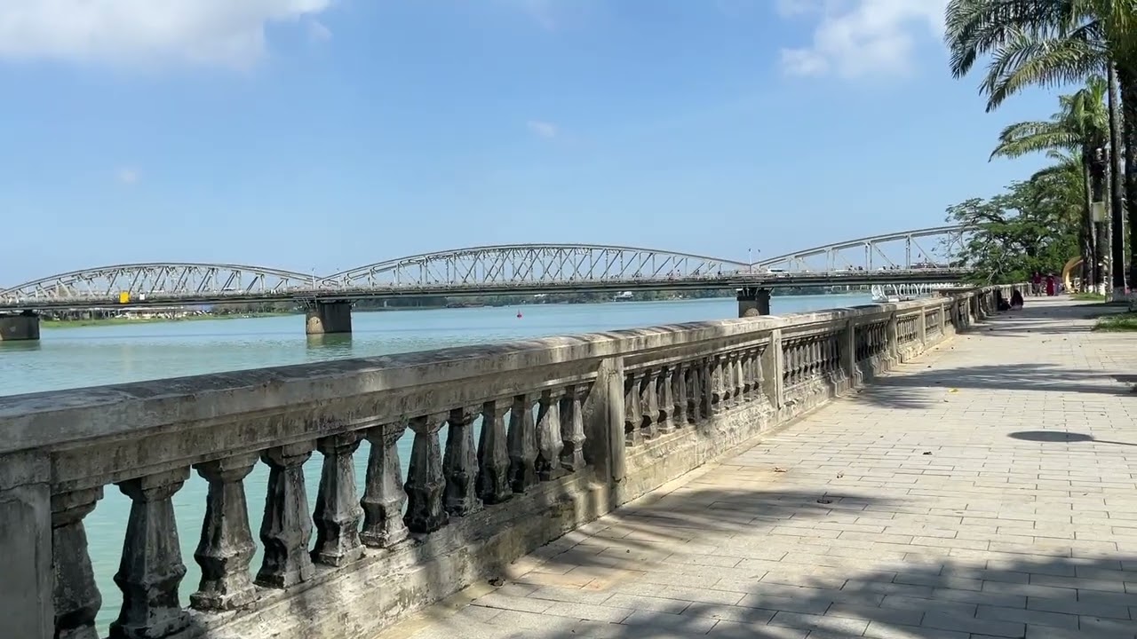 Traffic and Calm in Hue, Vietnam