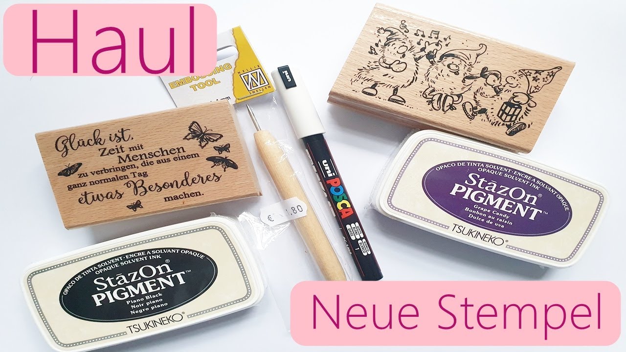 Basteleinkauf ✿ Haul ✿ Mein teuerster Stempel?! ✿ Bastelmaterial ✿ Neue Stempelkissen