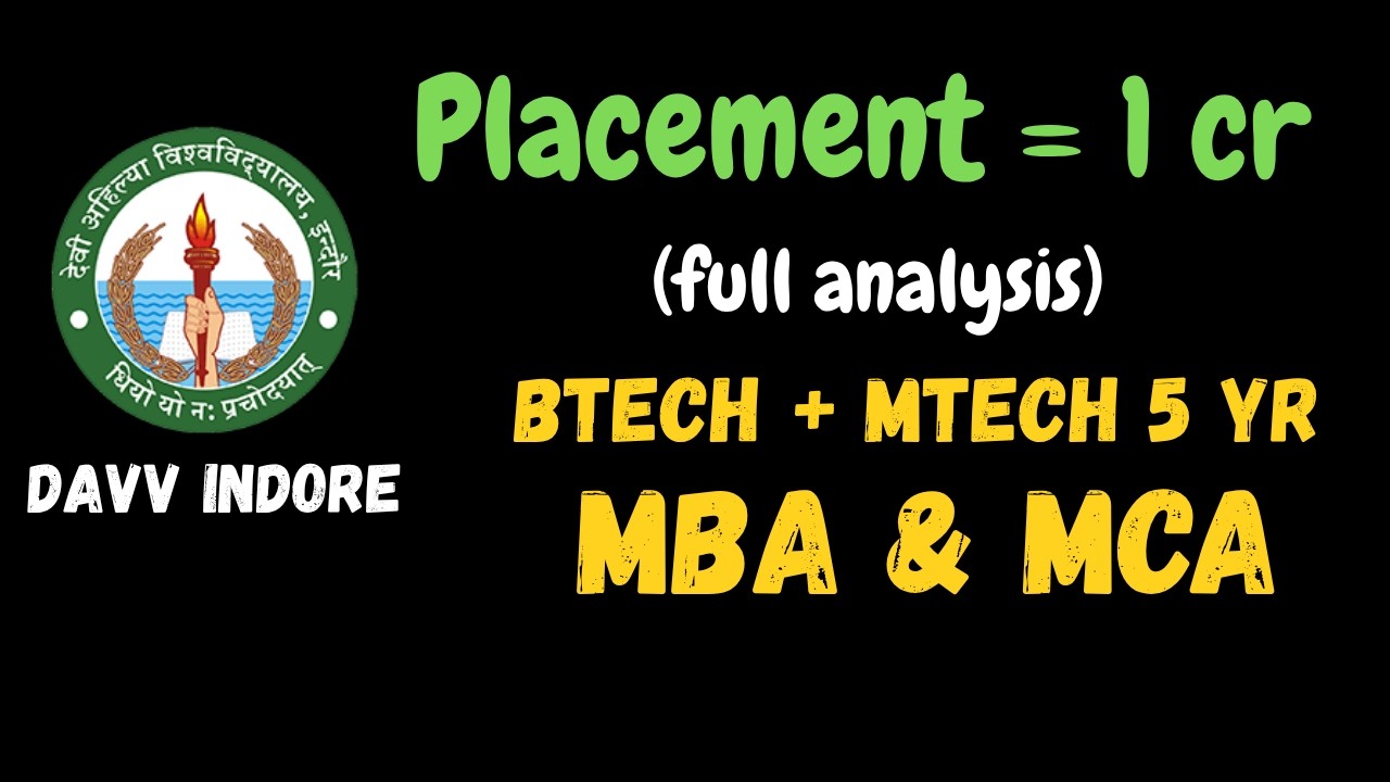 IIPS DAVV Placements EXPOSED 2024&ndash;25 🔥 | ₹1.13 Cr Highest Package | MBA MTech MCA
