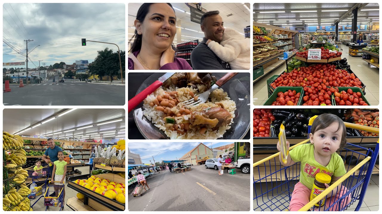 VIEMOS CONHECER LINS SP/ FEIRA DE DOMINGO/ COMPRINHAS DE SUPERMERCADO 