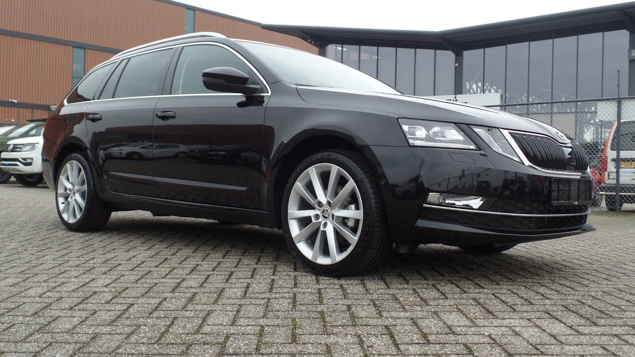 Skoda Octavia Combi 2017 - 2018 Style Business Black Magic Pearl 18 inch Alaris velgen LED Lights