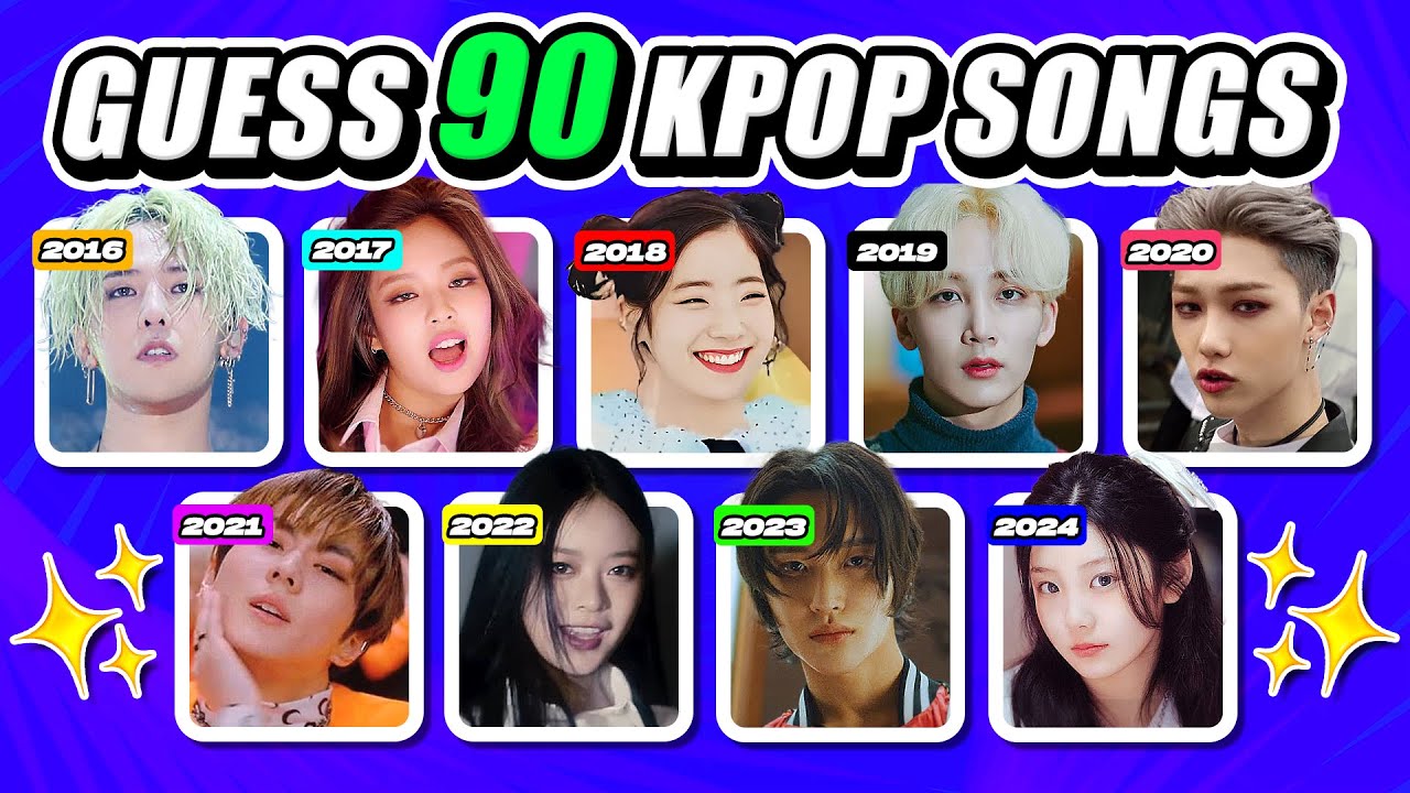 GUESS 90 KPOP SONGS #1 [2016 - 2024] | KPOP QUIZ