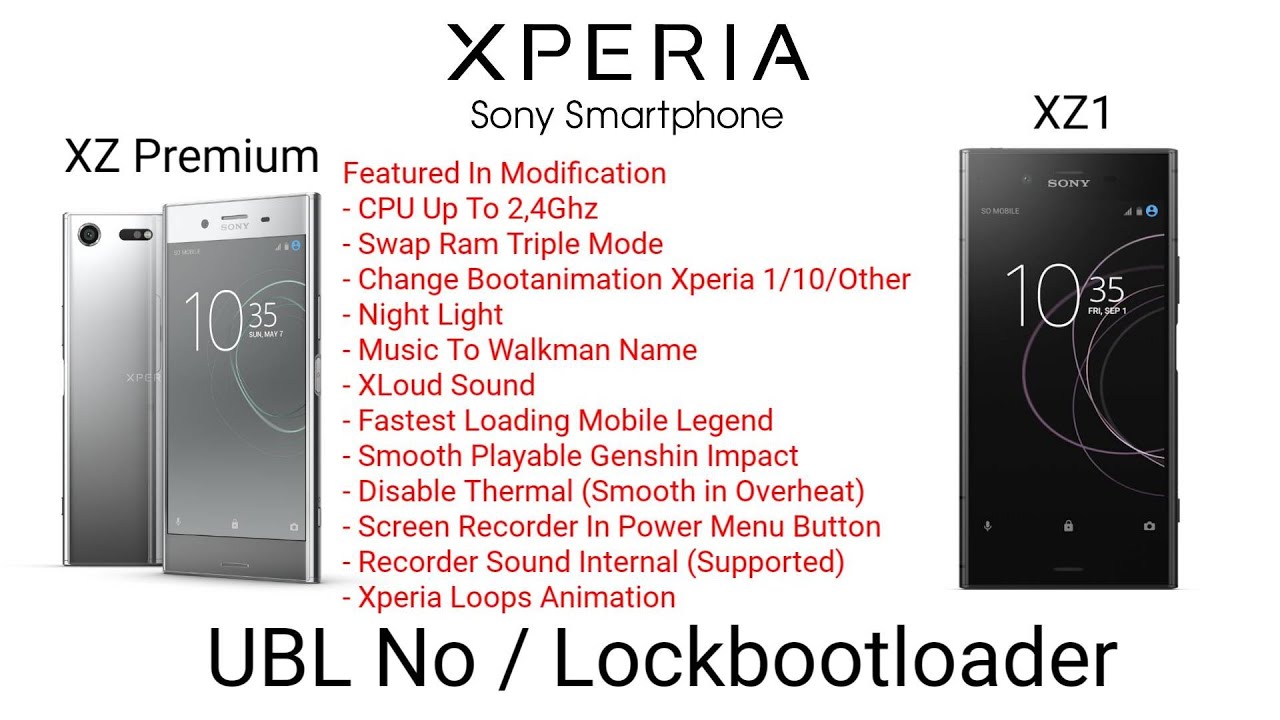 Final CusRom Modification Xperia XZ1 XZP (UBL NO / LockBootloader)