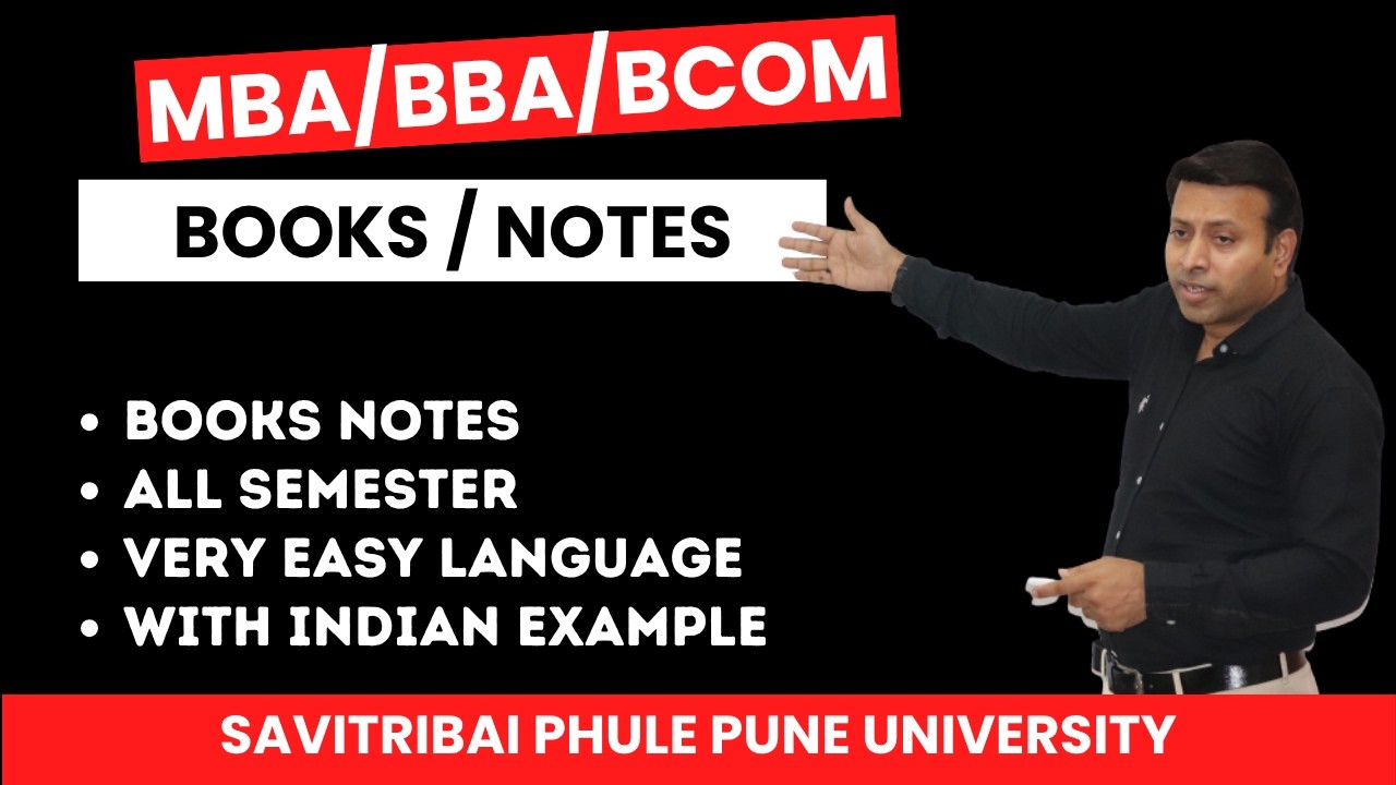 MBA BBA BCom Notes & Books | Savitribai Phule Pune University Complete Study Material 2026