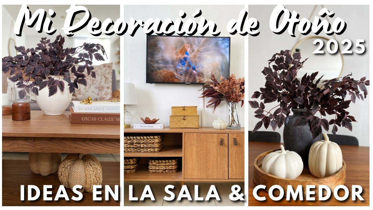 🍂Mi decoración de Otoño 2025 🍁 Ideas para decorar la sala y comedor + breve recorrido 