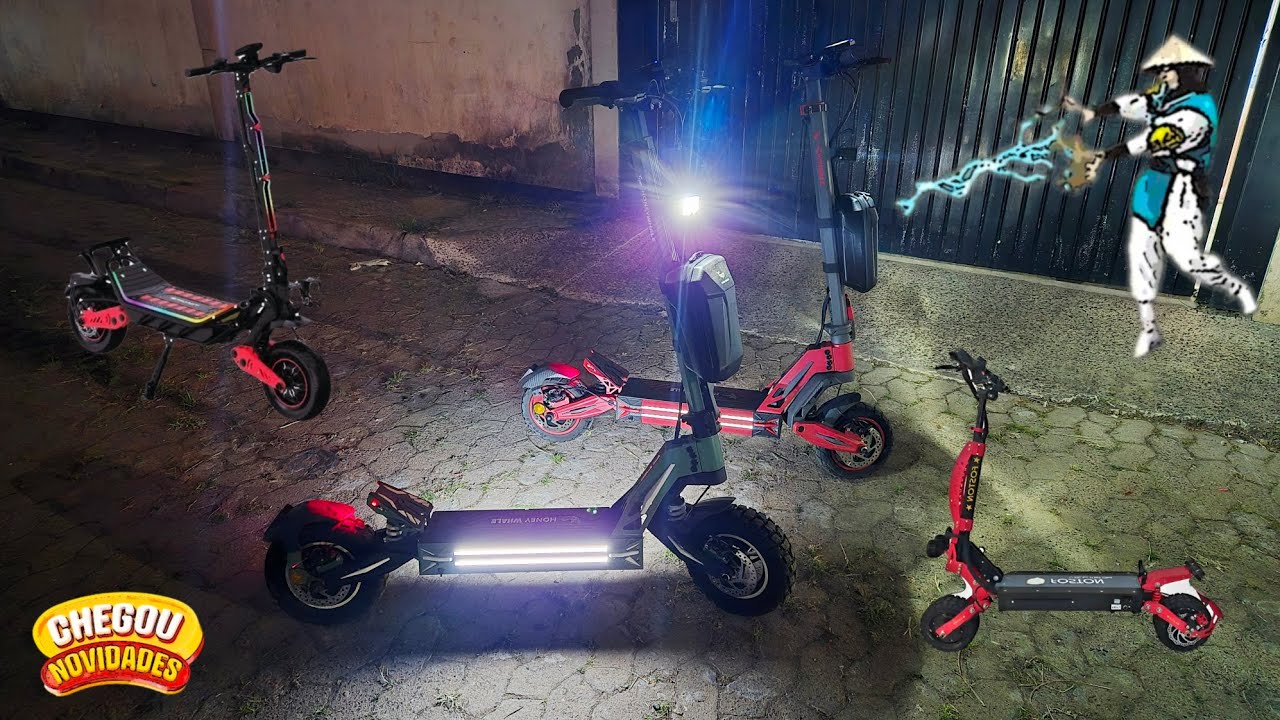 Rolê a Noite De Patinete Eletrico Honeywhale Tomate Z4 Z5turno 