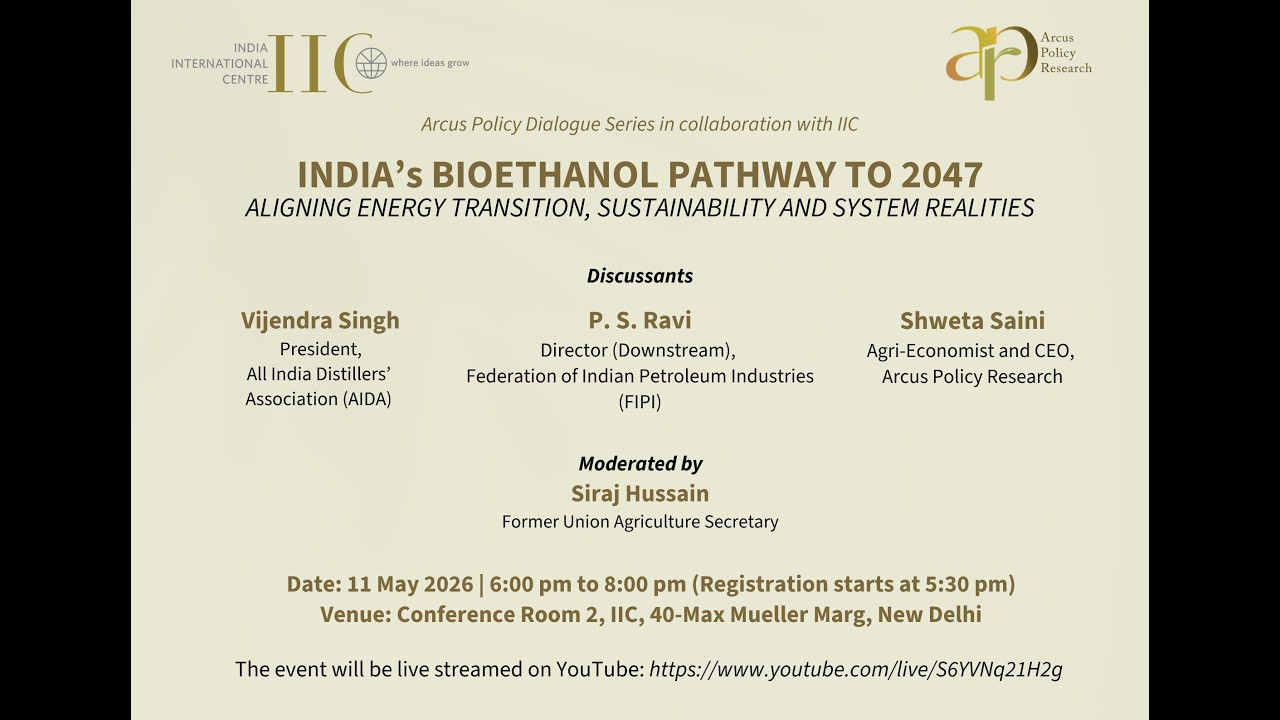 India&rsquo;s Bioethanol Pathway to 2047: Aligning Energy Transition, Sustainability, and System Realities
