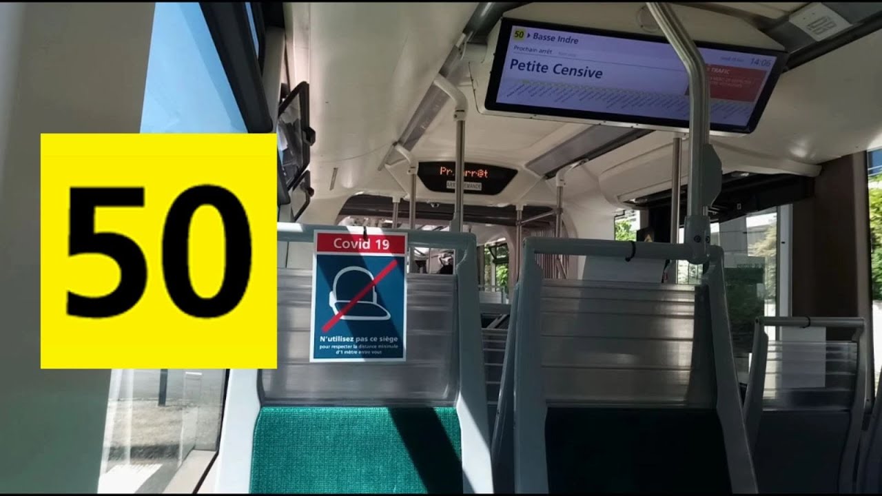 [COVID-19] Iveco Urbanway 18 GNV N°635 - Ligne 50 entre Pte la Chapelle et Le Cardo - TAN - Nantes