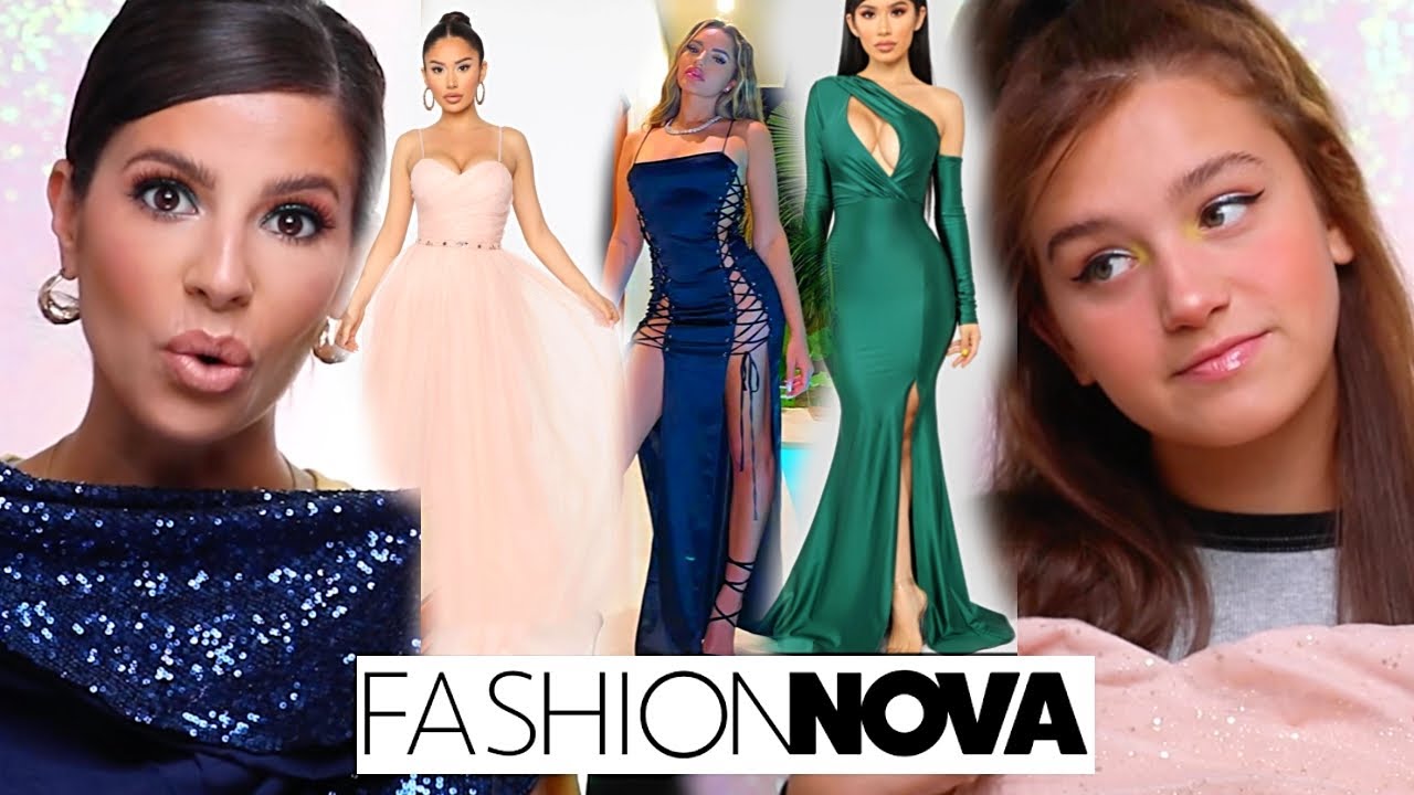 WE TRIED ON THE TOP 10 FASHION NOVA PROM DRESSES 2020