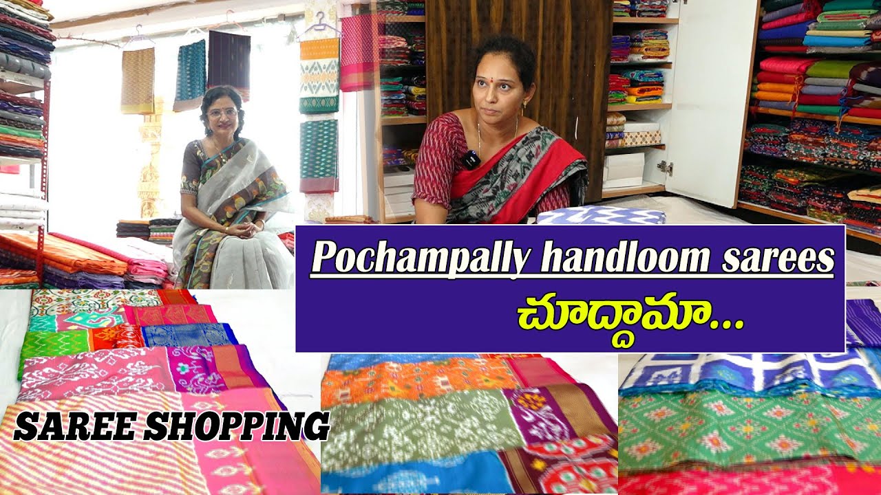 Pochampally Silk Sarees... Saree Shopping II Manalifestyle II