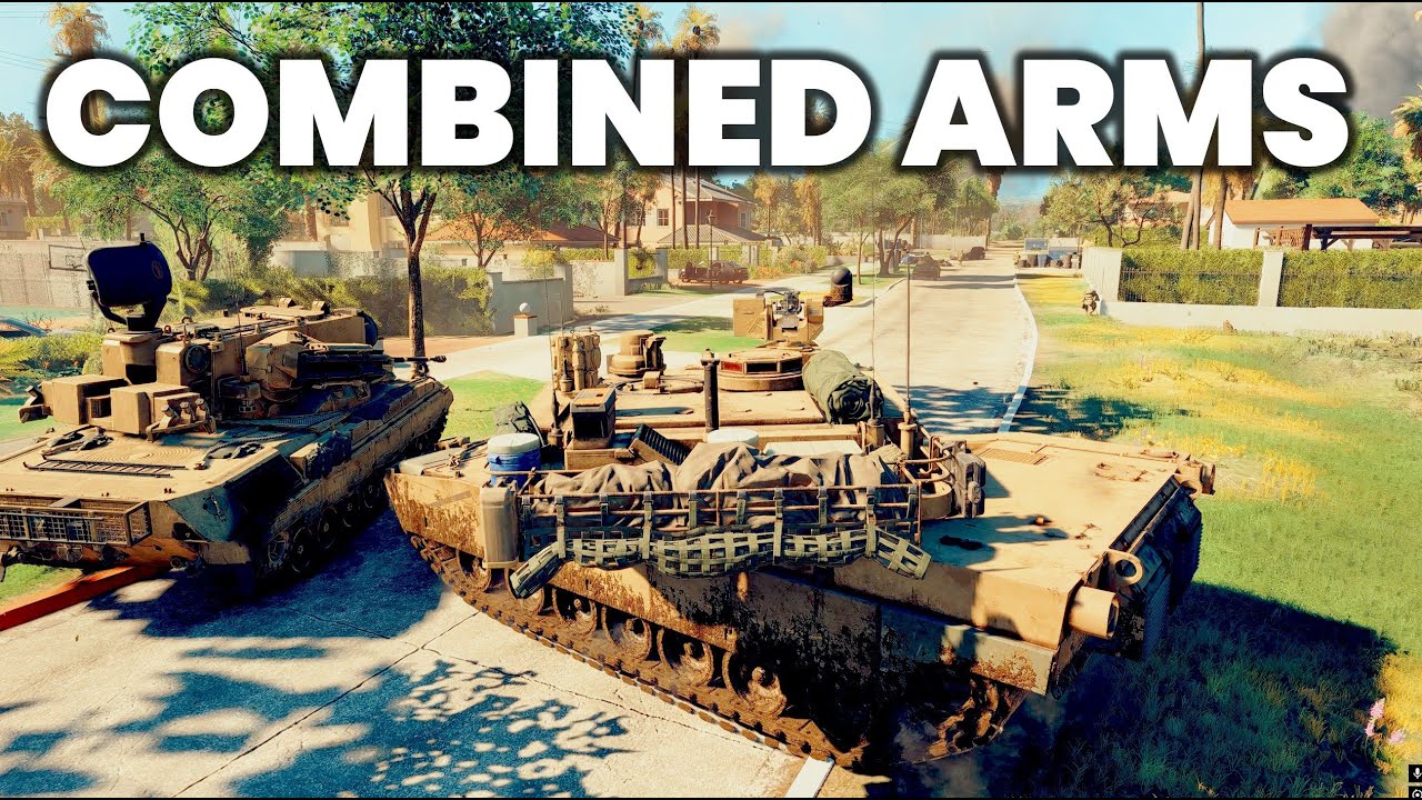 COMBINED ARMS! Chill Attack Heli, IFV and Infantry Gameplay