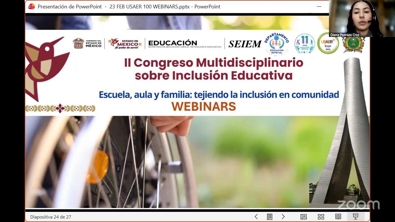 WEBINAR “La inclusión no es adaptar al estudiante al sistema, es adaptar el sistema al estudiante”