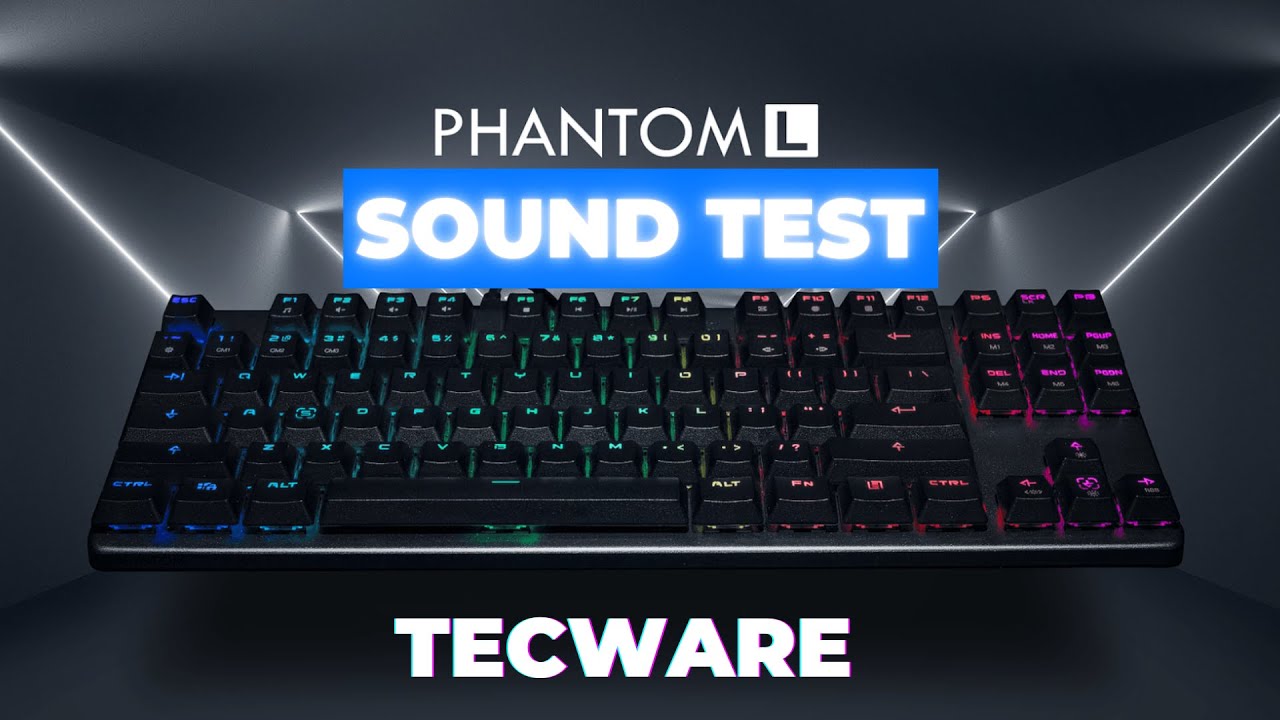 Tecware Phantom L [Outemu Blue Snap Spring Switch] Sounds ASMR Microphone