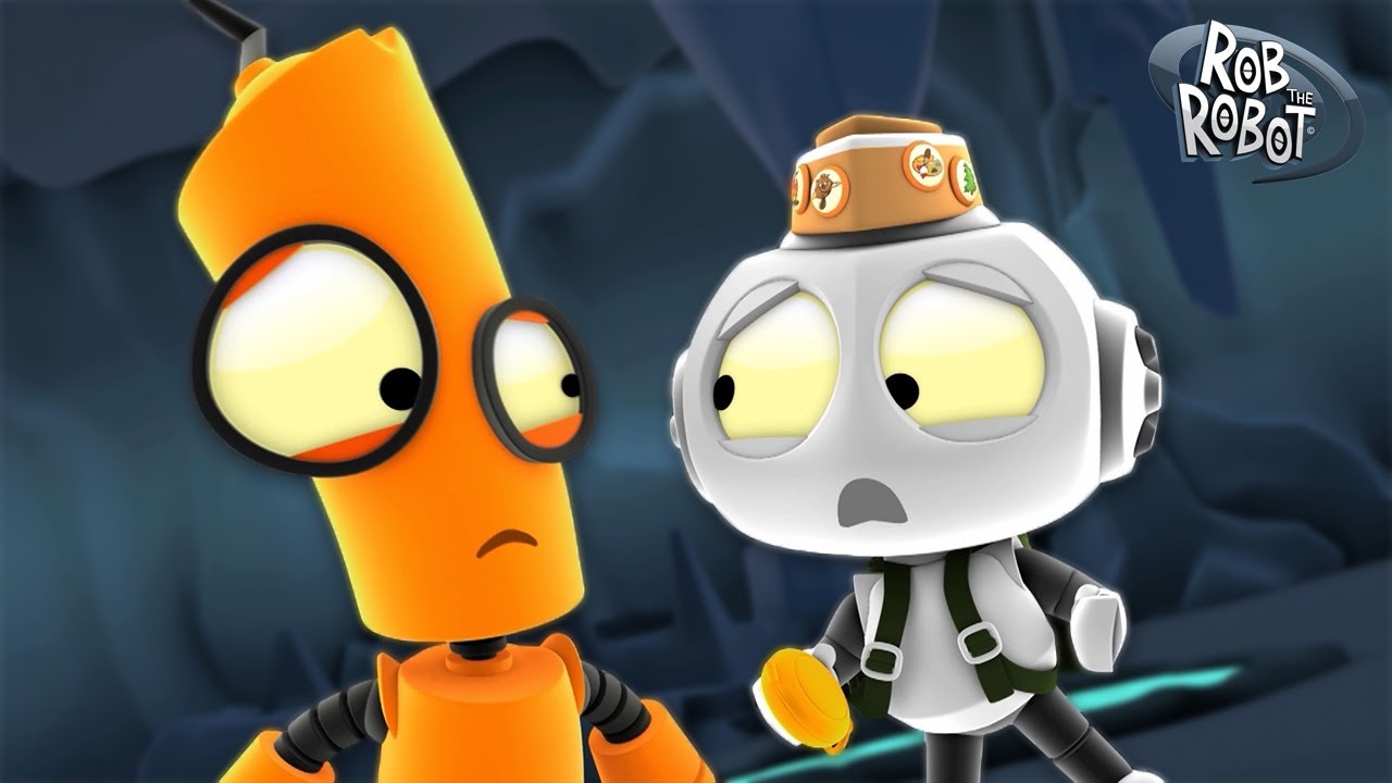 Deep Trouble on Cave Planet ⛏️ | Rob The Robot | Preschool Learning